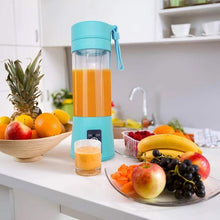 🍹 Portable 6-Blade USB Electric Juicer | Rechargeable Smoothie & Protein Shaker Bottle 380ml | On-the-Go Fruit & Vegetable Blender