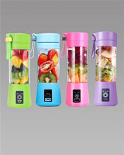 🍹 Portable 6-Blade USB Electric Juicer | Rechargeable Smoothie & Protein Shaker Bottle 380ml | On-the-Go Fruit & Vegetable Blender