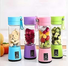 🍹 Portable 6-Blade USB Electric Juicer | Rechargeable Smoothie & Protein Shaker Bottle 380ml | On-the-Go Fruit & Vegetable Blender