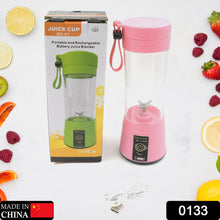 🍹 Portable 6-Blade USB Electric Juicer | Rechargeable Smoothie & Protein Shaker Bottle 380ml | On-the-Go Fruit & Vegetable Blender